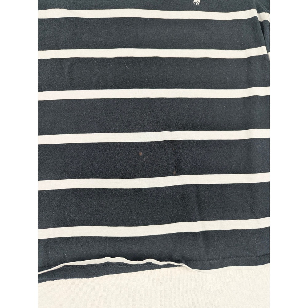Polo Ralph Lauren Womens Navy Blue White Striped V-Neck T-Shirt XL Short Sleeve - Picture 5 of 8